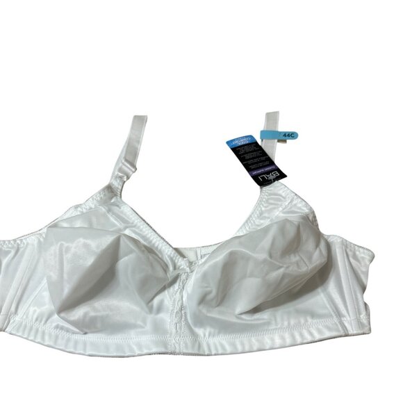 Bali Size 44C / 18 Hour Wireless Nylon Original Comfort Strap Bra White - Picture 5 of 13